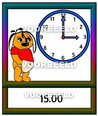 Dikke wijzers 15:00