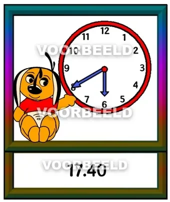 Dikke wijzers 17:40