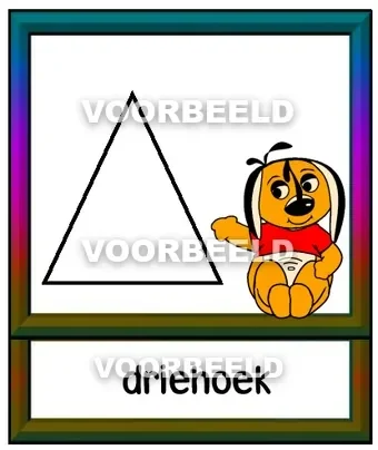 Dun driehoek leeg
