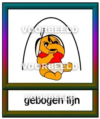 Dun gebogen lijn