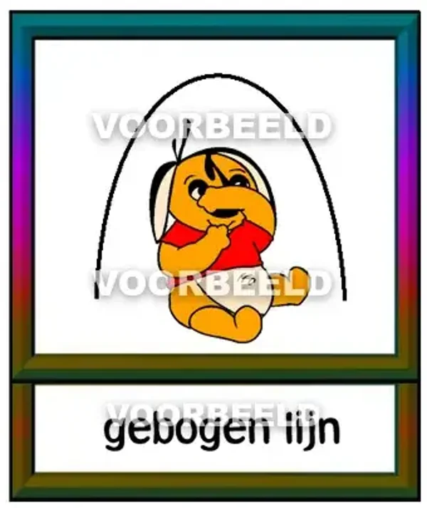 Dun gebogen lijn