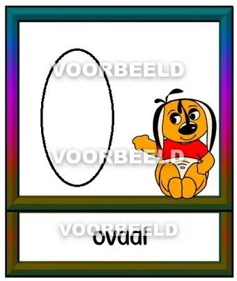 Dun ovaal leeg