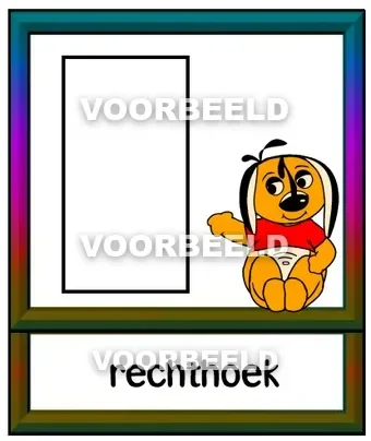 Dun rechthoek leeg