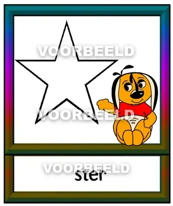 Dun ster leeg