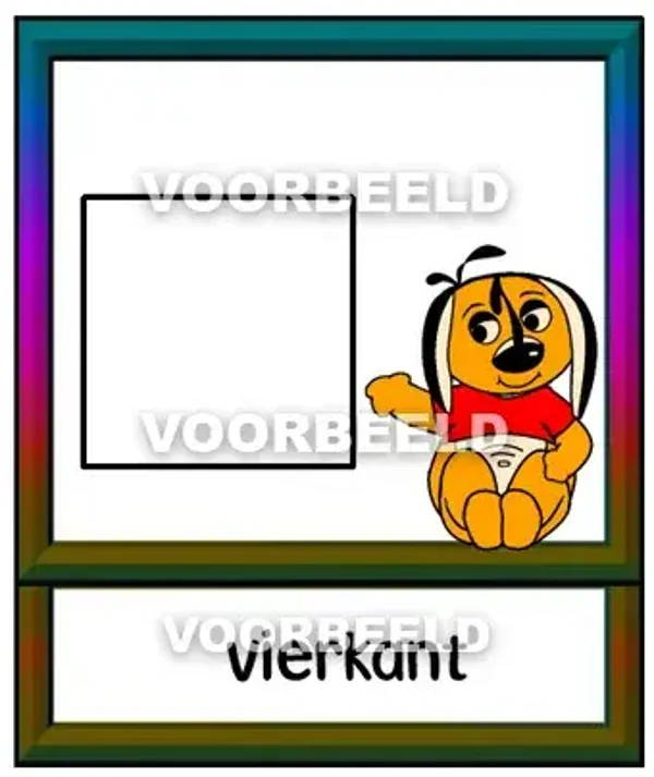 Dun vierkant leeg