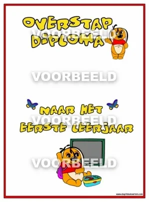 Eerste leerjaar DIPLOMA (A4)