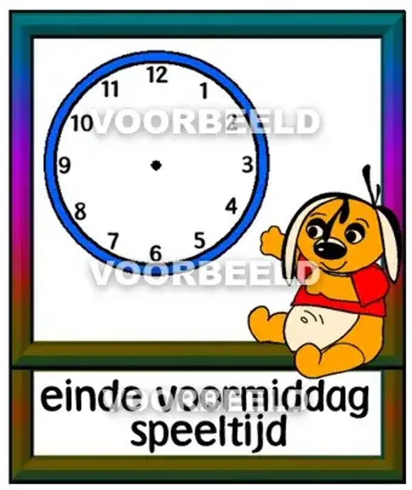 Einde voormiddag speeltijd