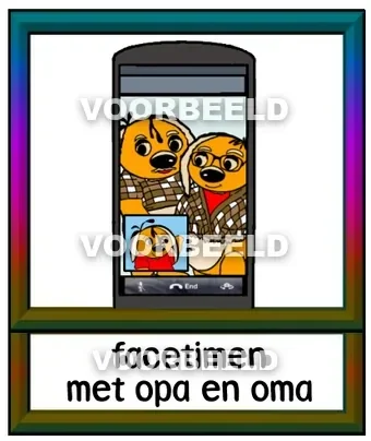 Facetimen met opa en oma