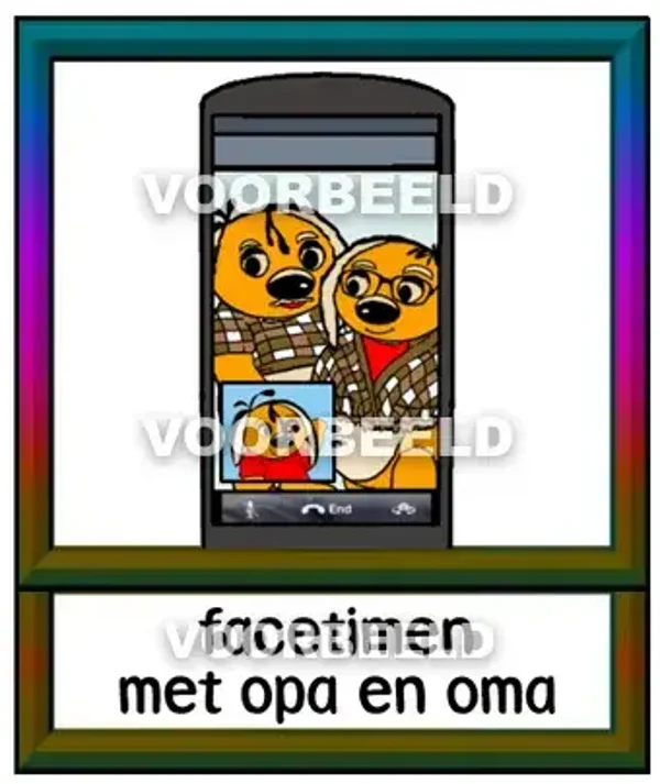 Facetimen met opa en oma