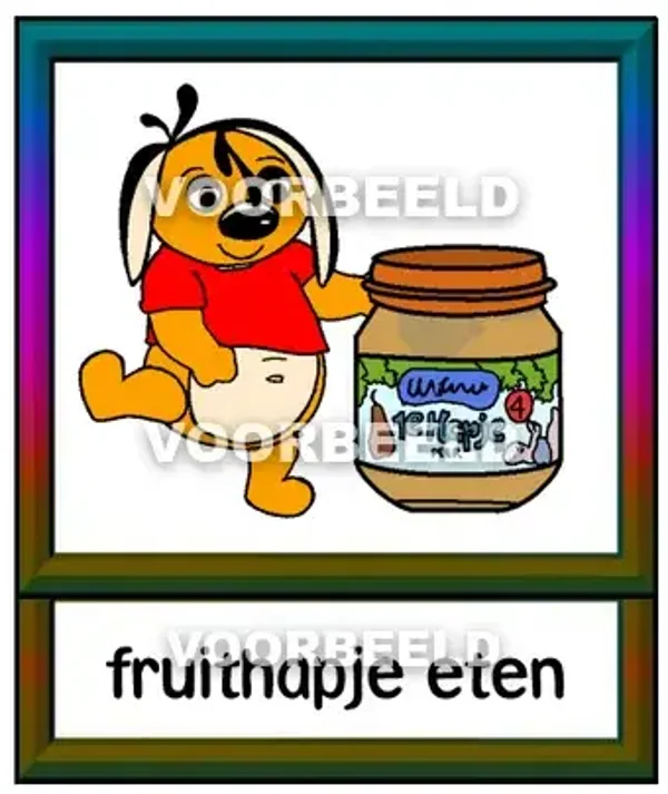 Fruithapje eten