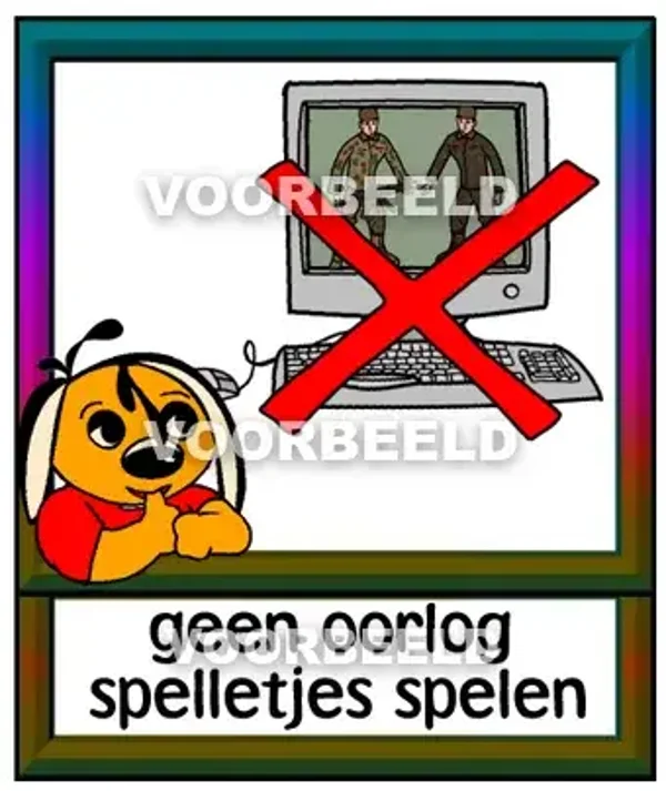 Geen oorlog spelletjes spelen