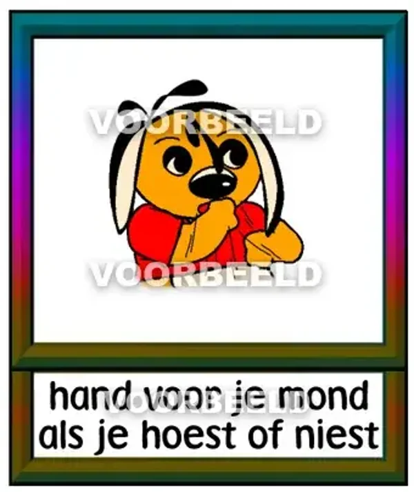 Hand voor je mond als je hoest