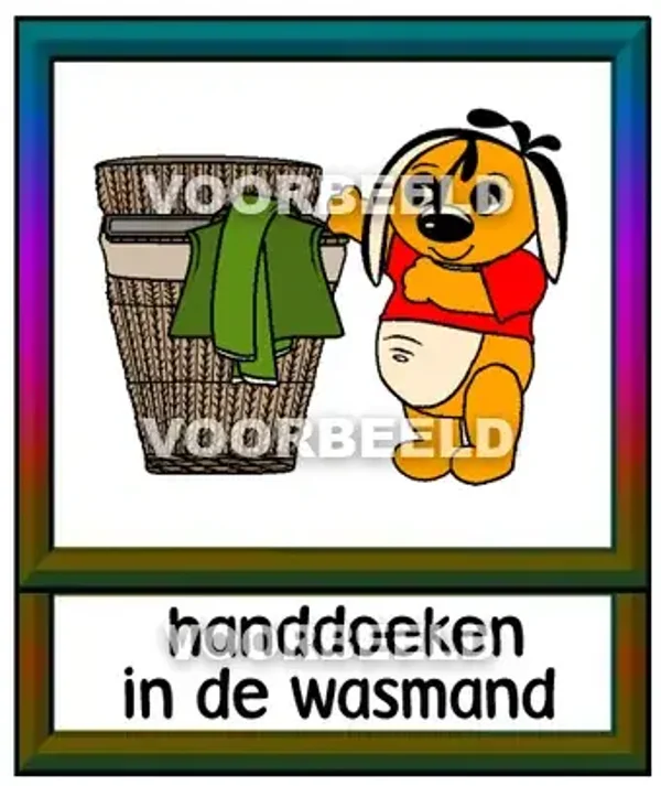 Handdoeken in de wasmand