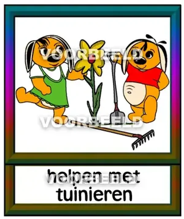 Helpen met tuinieren