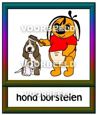 Hond borstelen