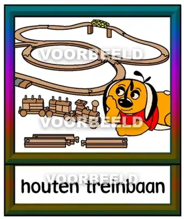 Houten treinbaan