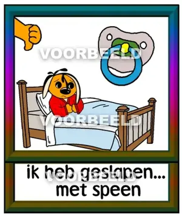 Ik heb geslapen met speen