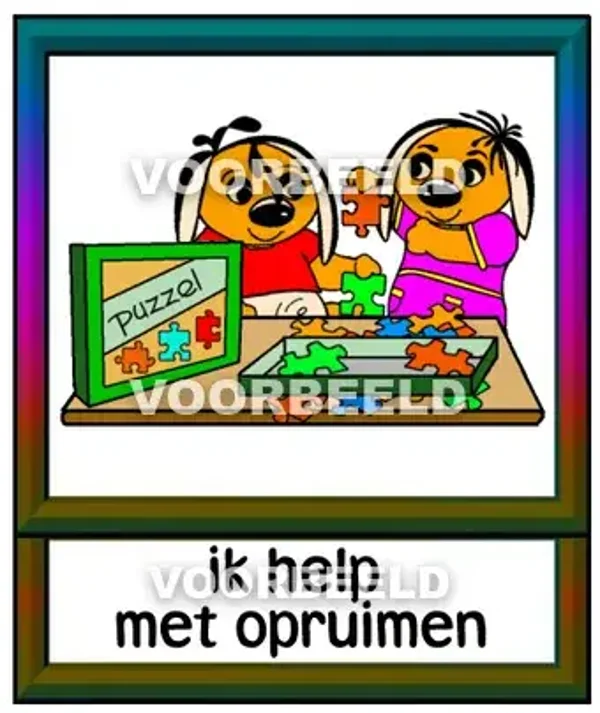Ik help met opruimen