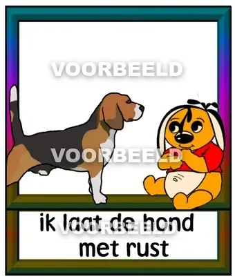 Ik laat de hond met rust