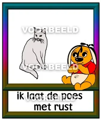 Ik laat de poes met rust