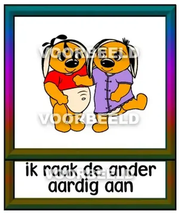 Ik raak de ander aardig aan