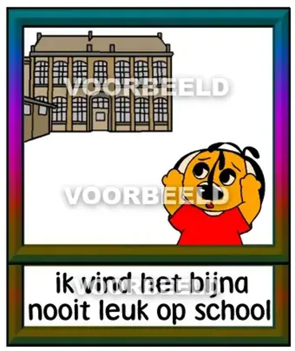 Ik vind het bijna nooit leuk op school