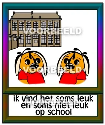 Ik vind het soms leuk en soms niet leuk op school