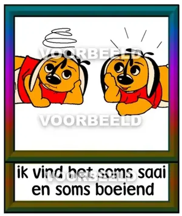 Ik vind het soms saai en soms boeiend