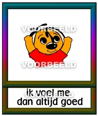Ik voel me dan altijd goed