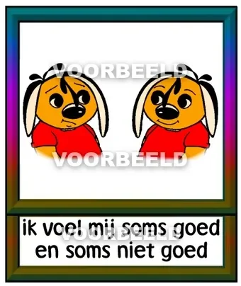 Ik voel mij soms goed en soms niet goed