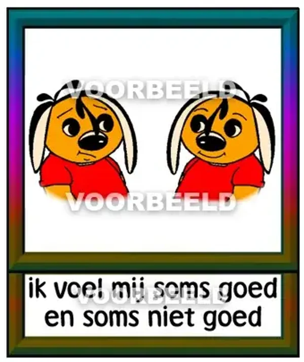 Ik voel mij soms goed en soms niet goed