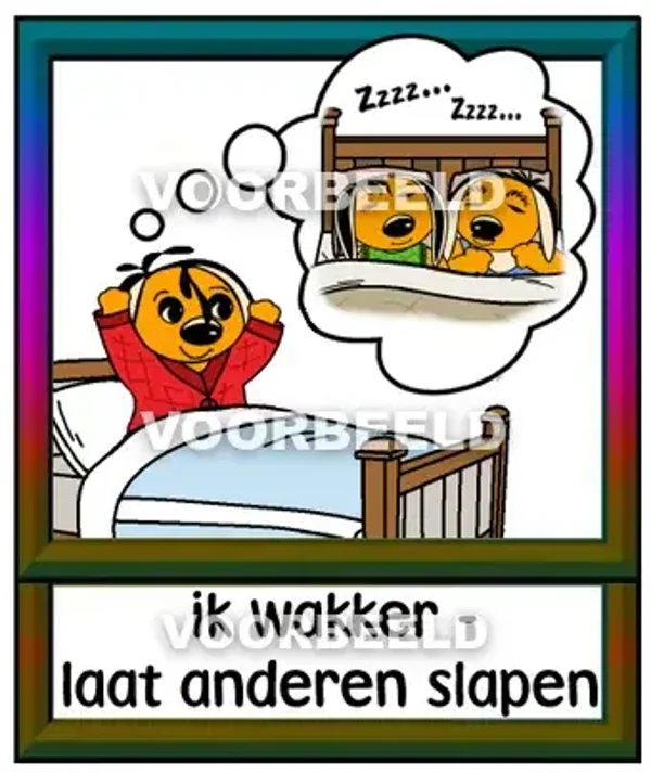 Ik wakker laat anderen slapen