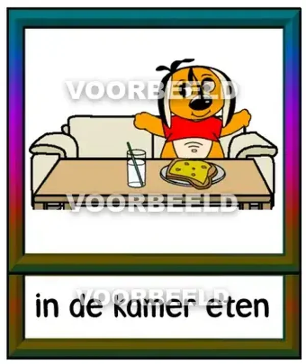 In de kamer eten 2