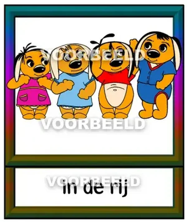 In de rij
