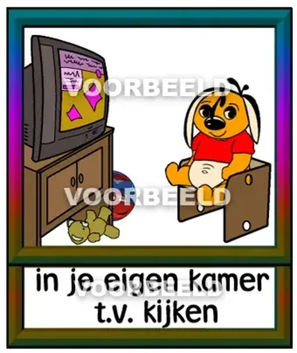 In je eigen kamer tv kijken