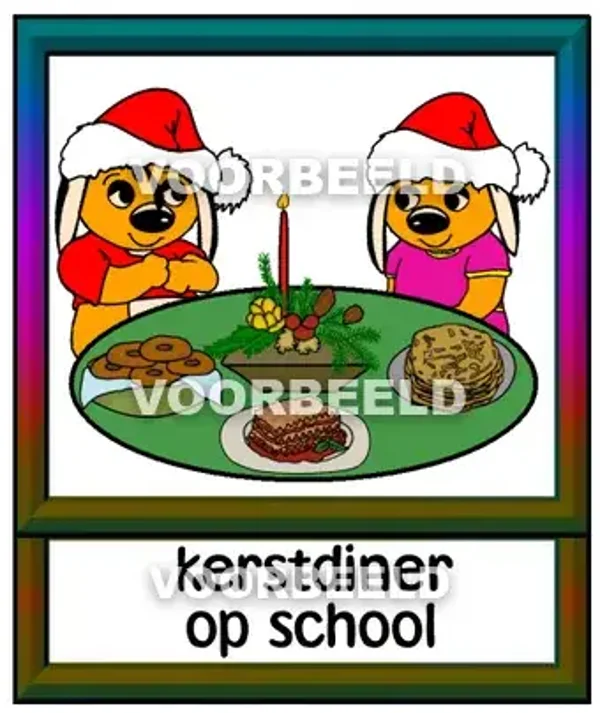 Kerstdiner op school