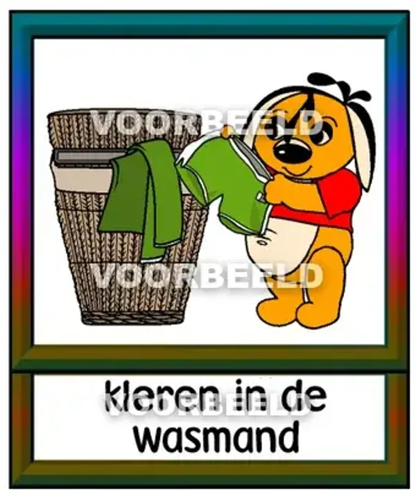 Kleren in de wasmand
