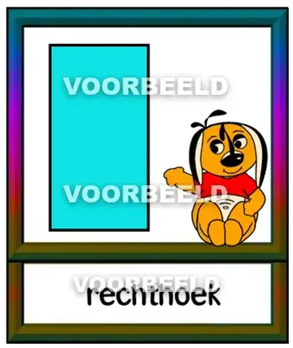 Kleur rechthoek
