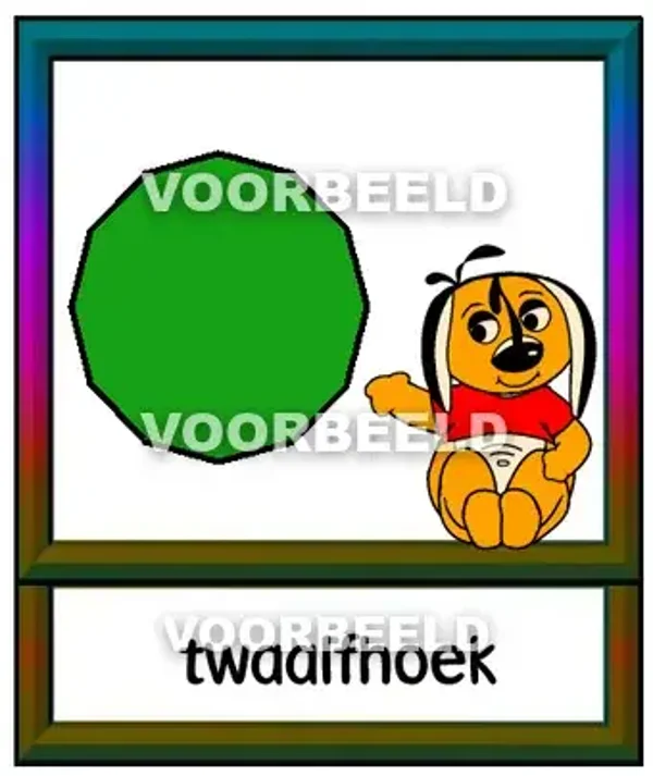 Kleur twaalfhoek