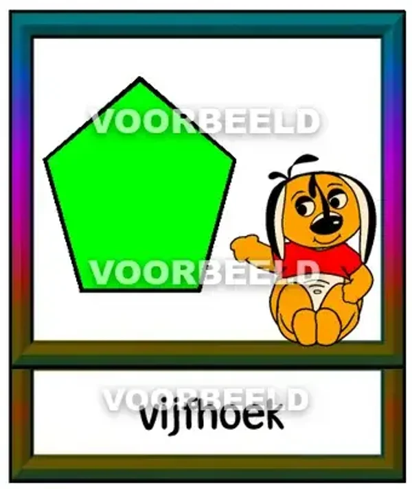 Kleur vijfhoek