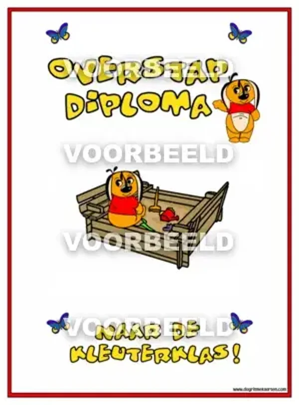 Kleuterklas DIPLOMA (A4)