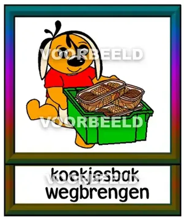 Koekjesbak weg brengen