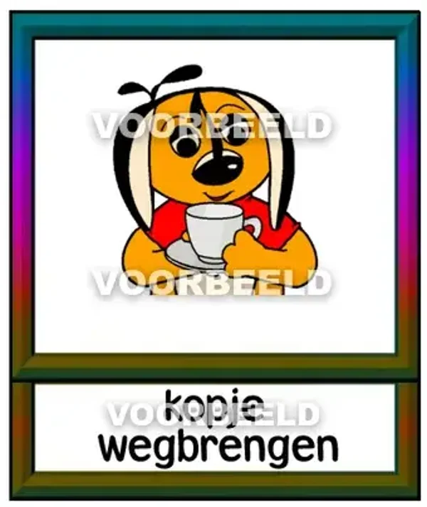 Kopje wegbrengen