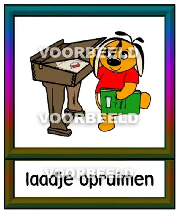 Laatje opruimen