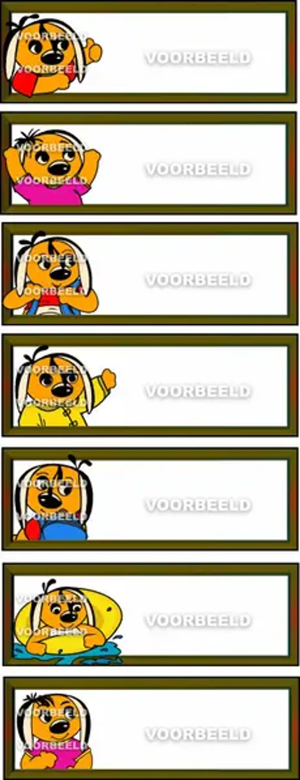 Naamplaatjes Lijst 1