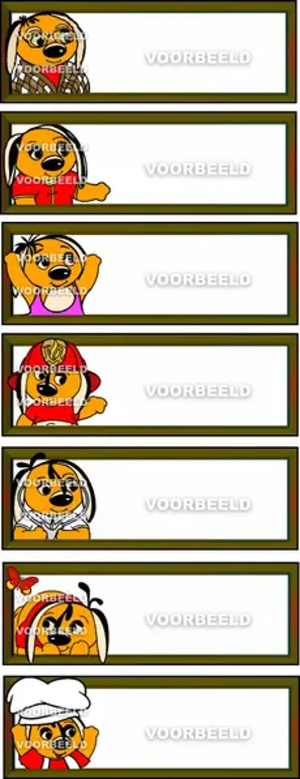 Naamplaatjes Lijst 3