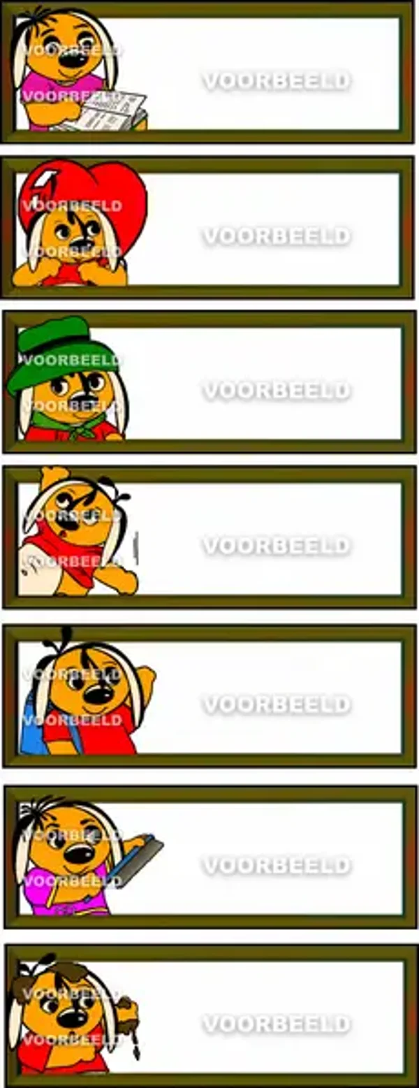 Naamplaatjes Lijst 4