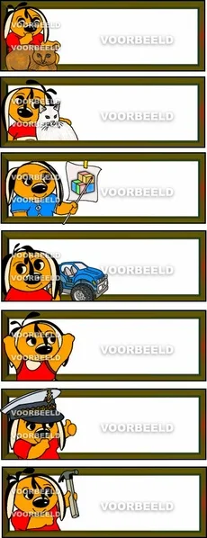 Naamplaatjes Lijst 6