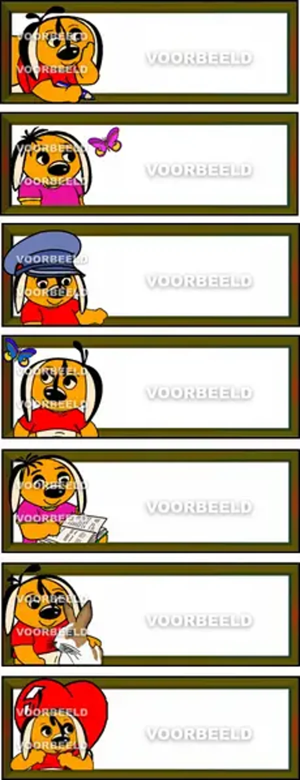 Naamplaatjes Lijst 8