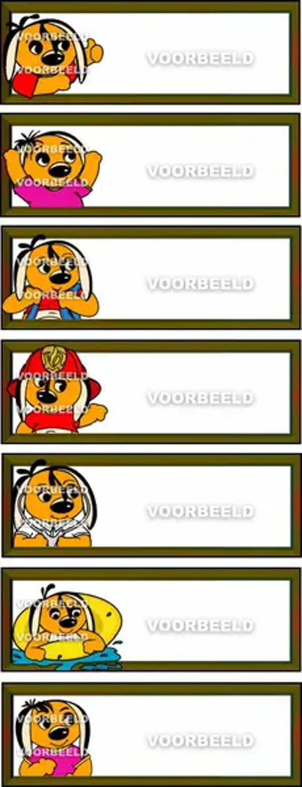 Naamplaatjes Lijst 9